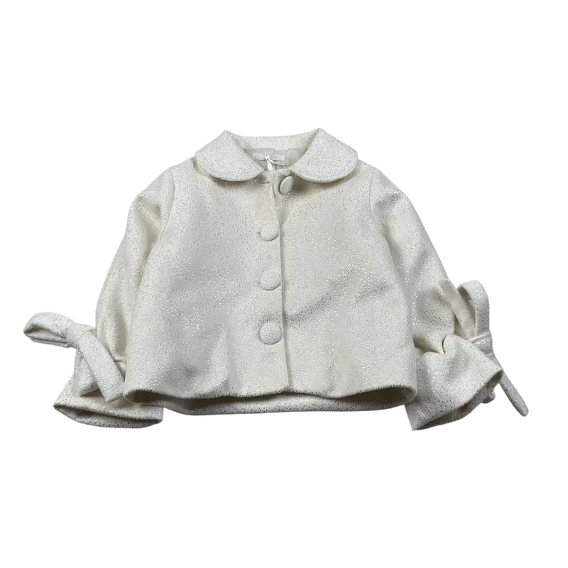 Miss Grant Cappotto tinta unita Panna per Bambina
