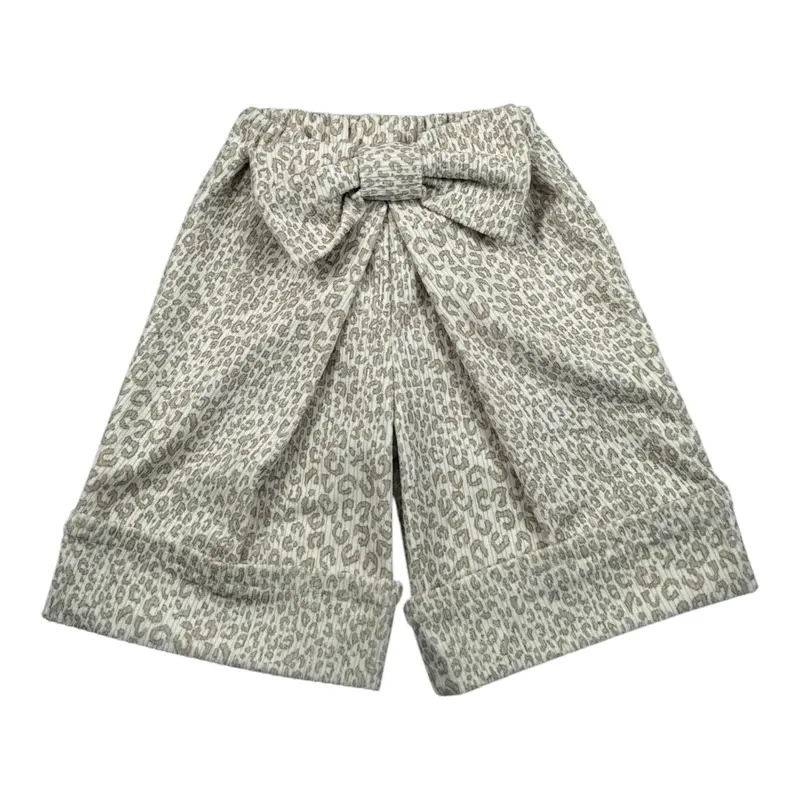 Miss Grant Pantalone tinta unita con Stampa Maculata Panna per Neonata