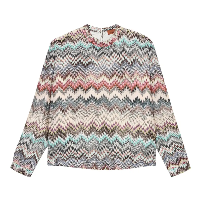 Missoni Camicia tinta unita con Fantasia Panna per Bambina