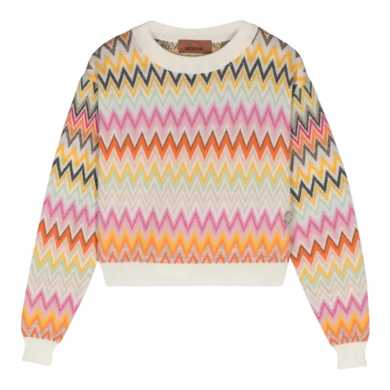 Missoni Maglia Multicolor con Fantasia Multicolor per Bambina