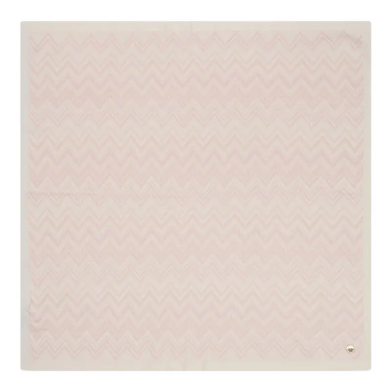 Missoni Sciarpa tinta unita con Fantasia Rosa per Neonata