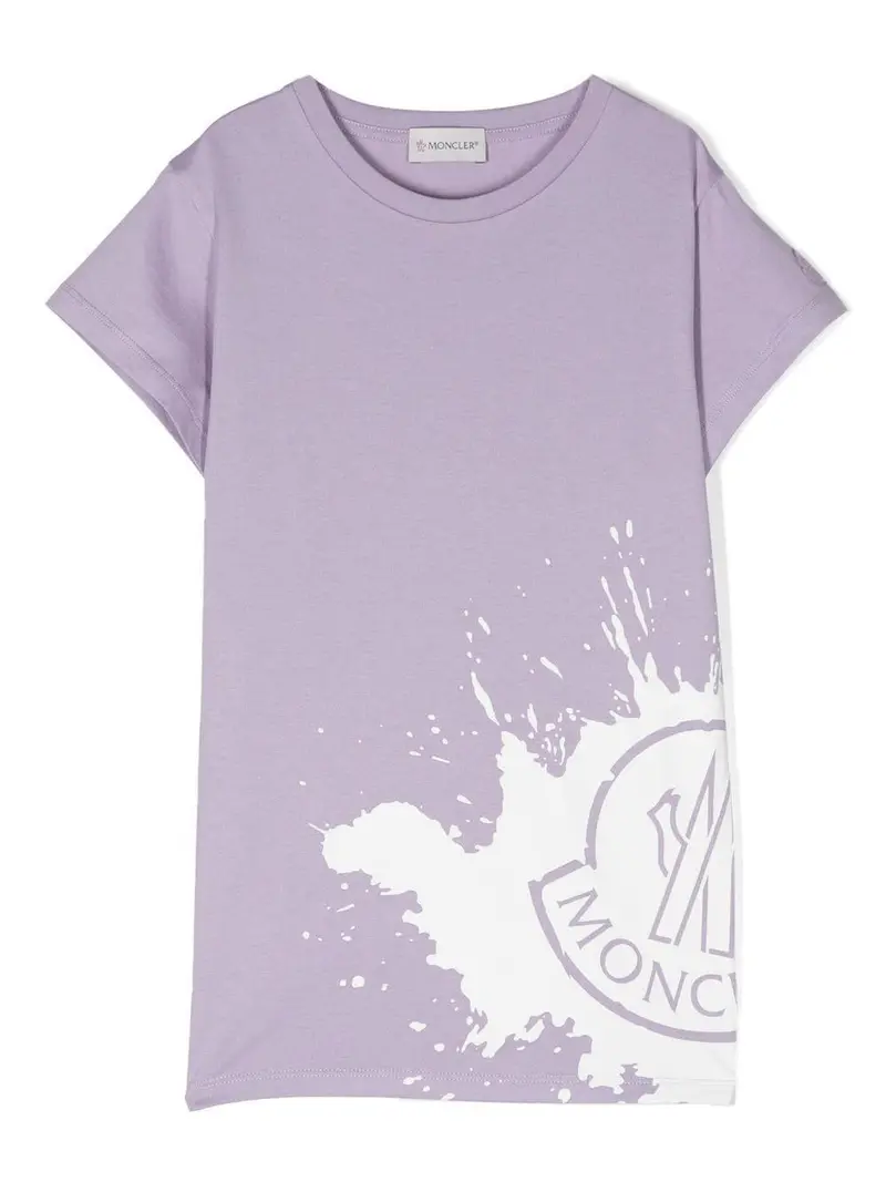 Moncler kids t-shirt con stampa
