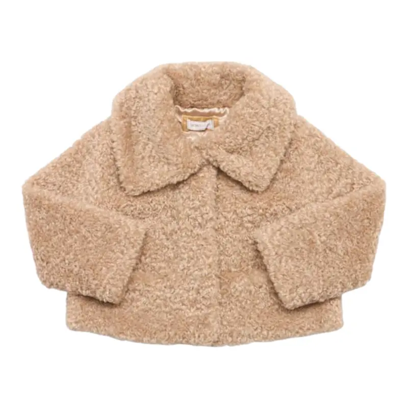Monnalisa Cappotto tinta unita Beige per Neonata