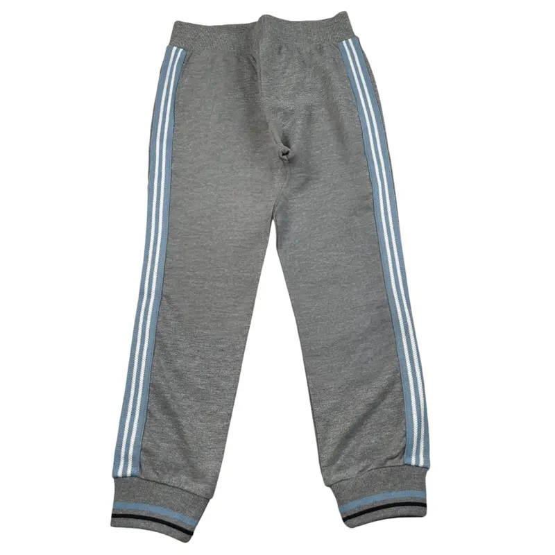 Monnalisa Pantalone Modello Tuta tinta unita con Profili In Contrasto Grigio per Bambino