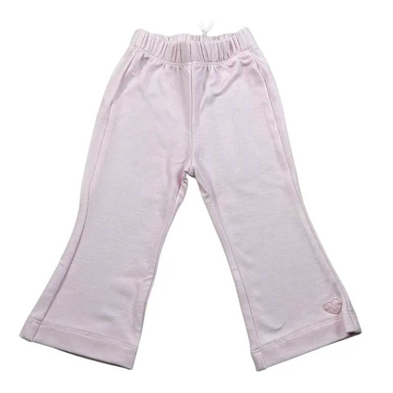 Monnalisa Pantalone tinta unita Modello Zampa Rosa per Neonata