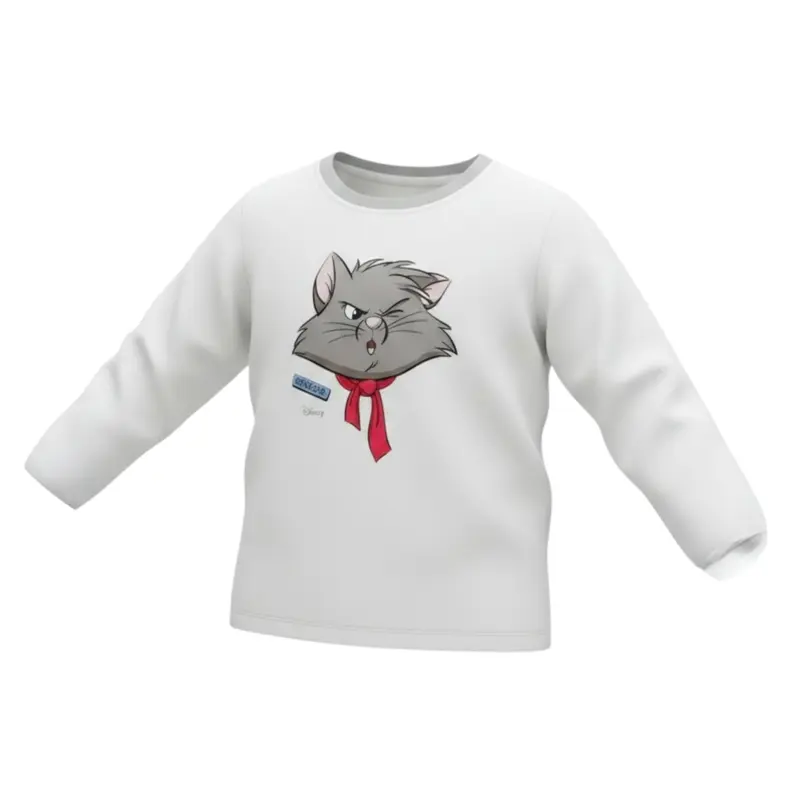 Monnalisa Shirt Girocollo tinta unita con Stampa Bianco per Bambino