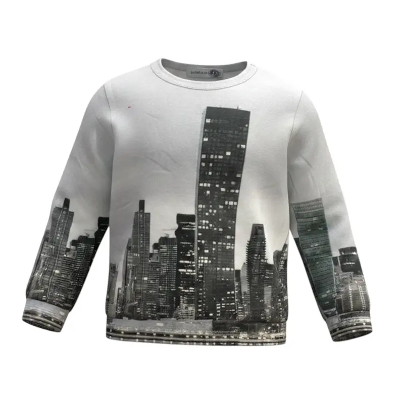 Monnalisa Shirt Stampa Fantasia Grigio per Bambino