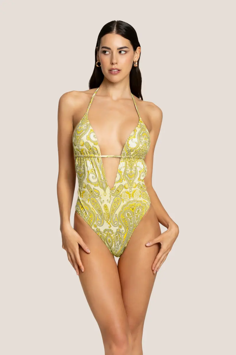 MONOKINI GIALLO CON FANTASIA 4GIVENESS
