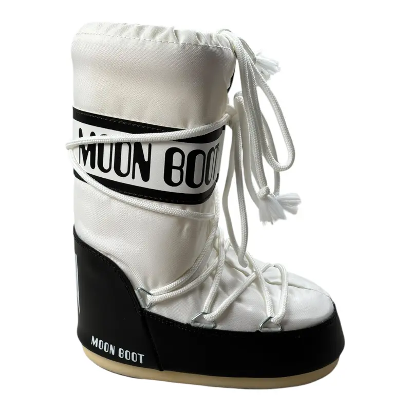 Moon Boot Stivali tinta unita con Logo Bianco per Neonata