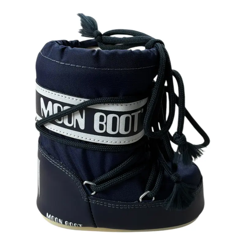 Moon Boot Stivali tinta unita con Logo Blu per Bambino