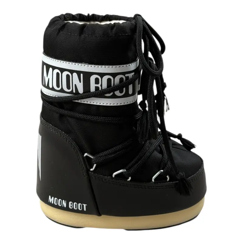 Moon Boot Stivali tinta unita con Logo Nero per Neonata