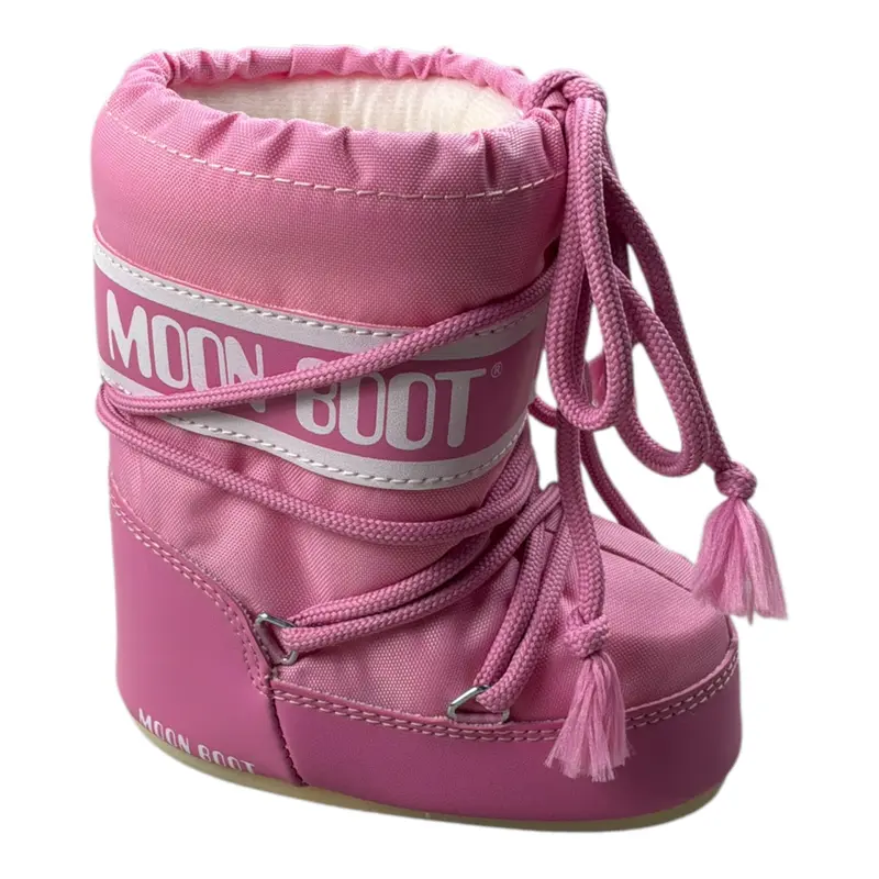 Moon Boot Stivali tinta unita con Logo Rosa per Neonata