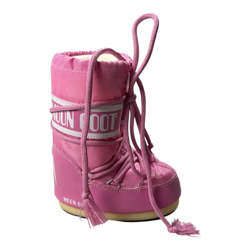 Moon Boot Stivali tinta unita con Logo Rosa per Neonata
