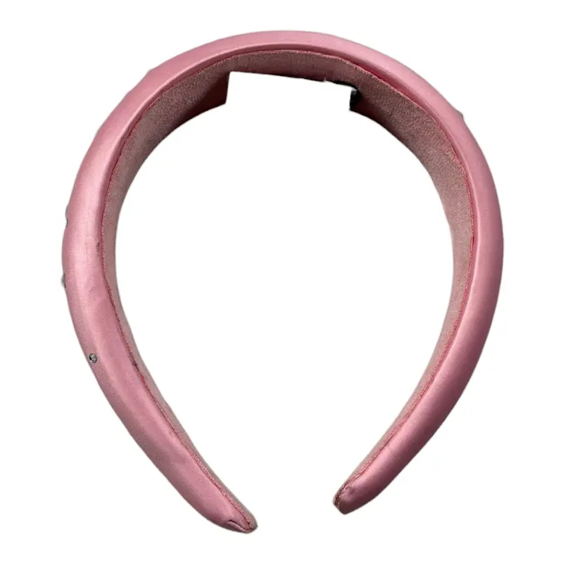 Moschino Cerchietto tinta unita con Brillantini Rosa per Bambina