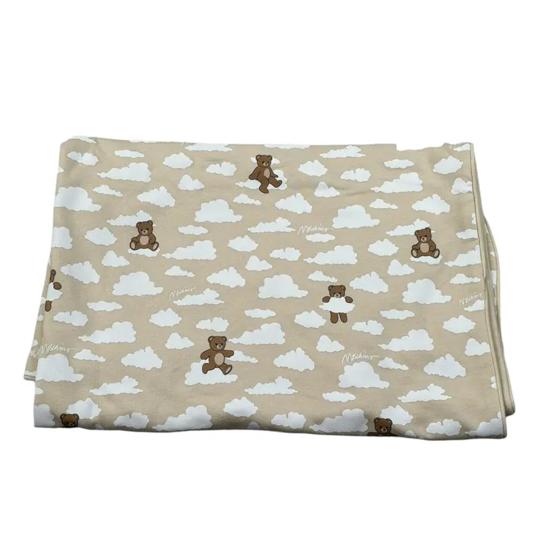 Moschino Coperta tinta unita con Stampe Beige per Neonato
