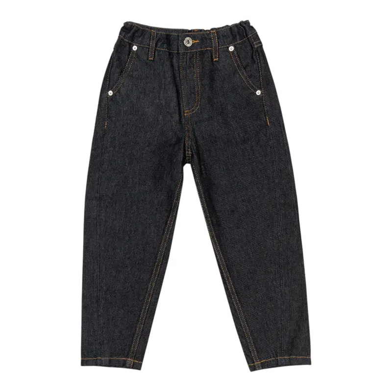 Moschino Jeans tinta unita con Girovita Regolabile Blu per Bambina