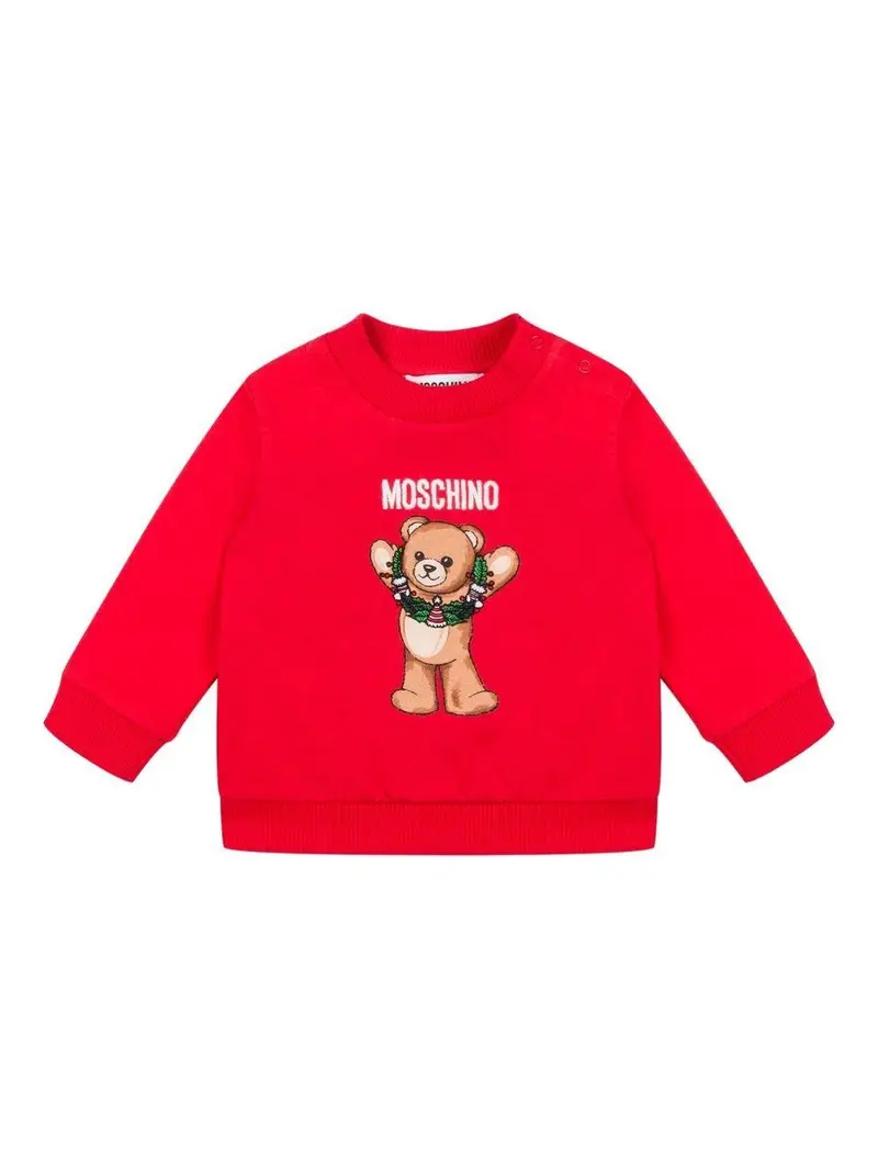 Moschino Kids felpa con Teddy