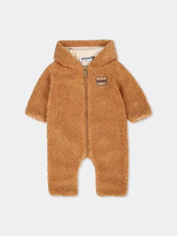 Moschino Tuta con Cappuccio per Neonati Unisex Orsetto Teddy