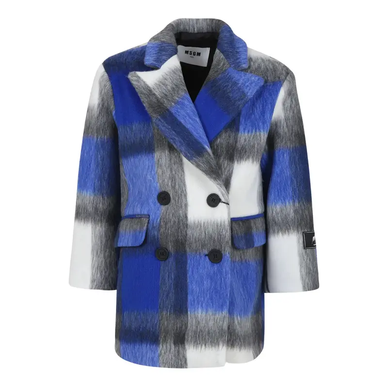 MSGM Cappotto a quadri bambina