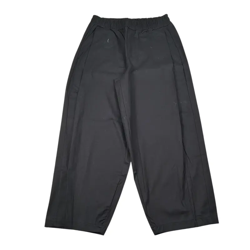 Msgm Pantalone tinta unita con Elastico In Vita Nero per Bambina