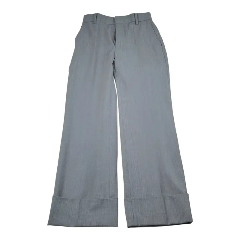N°21 Pantalone Modello A Palazzo tinta unita Grigio per Bambina