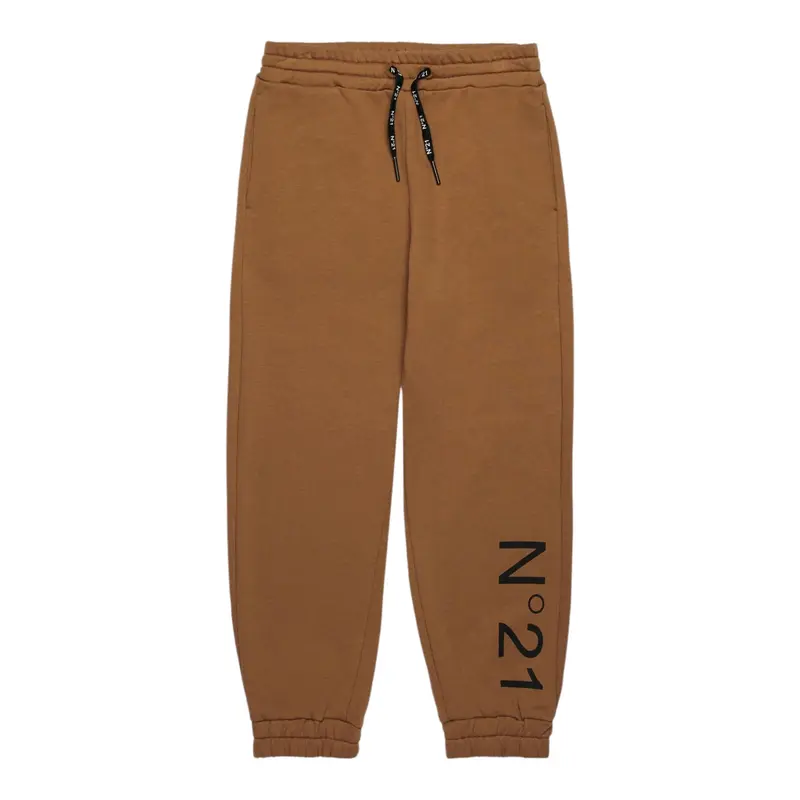 N°21 Pantalone Tuta tinta unita con Logo Cammello per Bambino