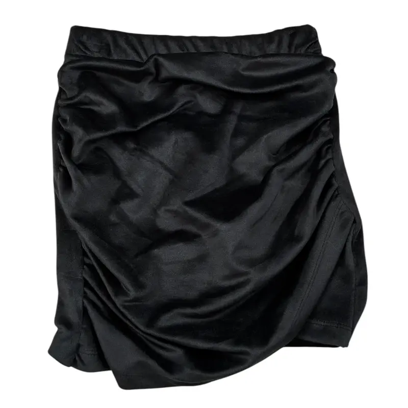 Naida Gonna Tinta Nita In Camoscio Nero per Bambina