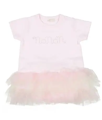Nanan abito a body con tulle 95% cotone 5%elastan 2176-7235 -