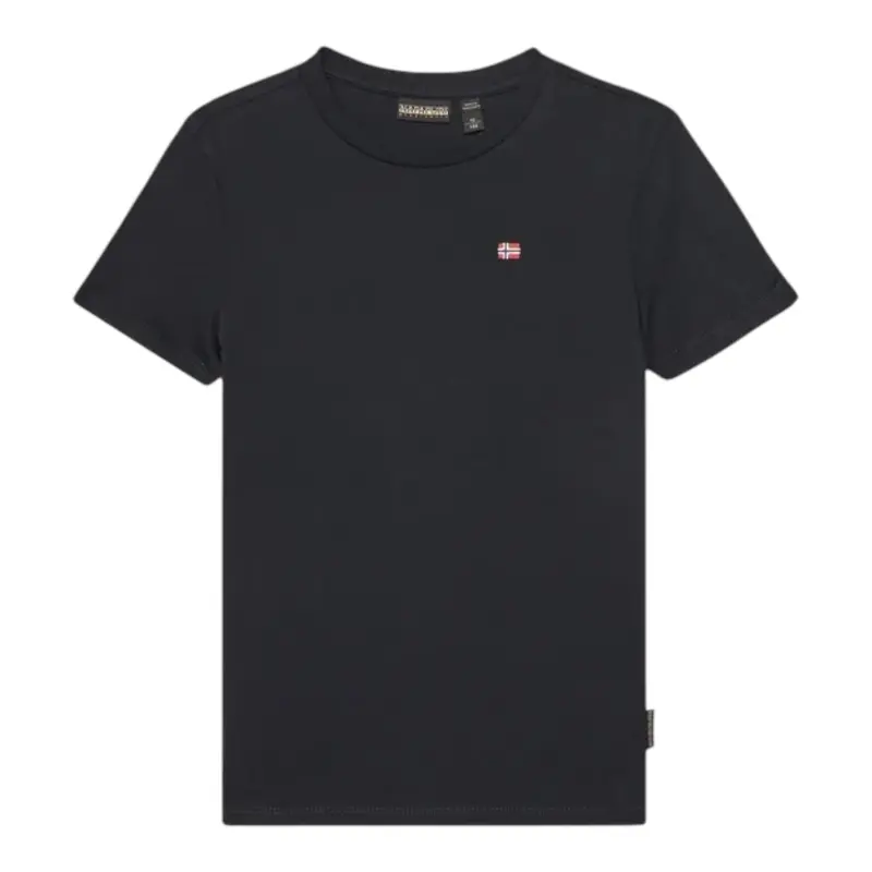 Napapijri T-Shirt tinta unita con Stampa Blu per Bambino