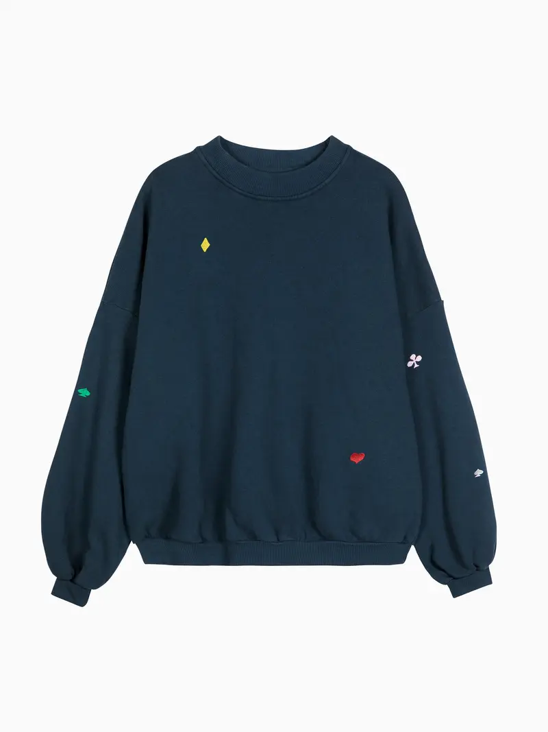 Navy relaxed sweatshirt
