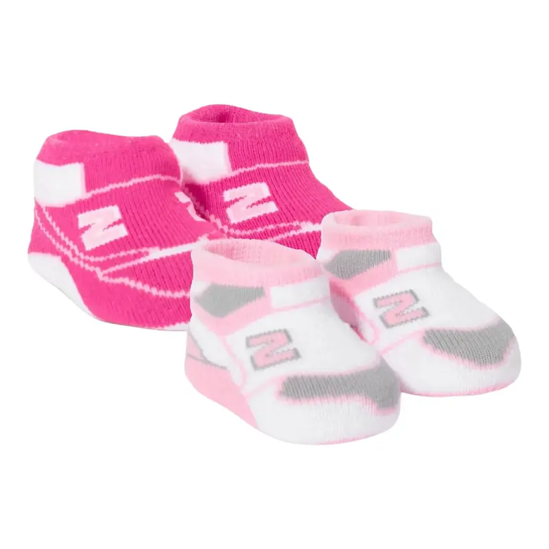 New Balance Babbucce Bicolore con Ricami Rosa/Fuxia per Neonata