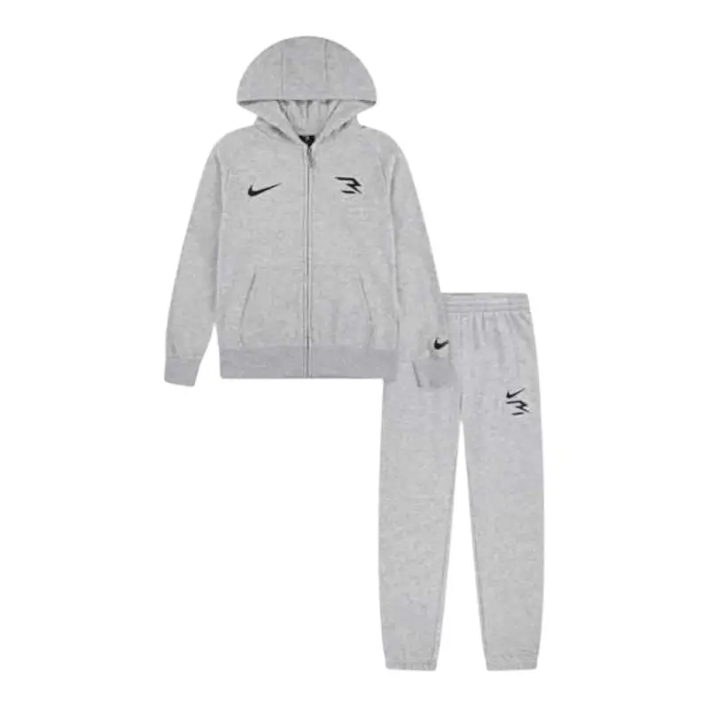 Nike Completo 2 Pezzi Felpa-Pantalone Grigio per Bambino