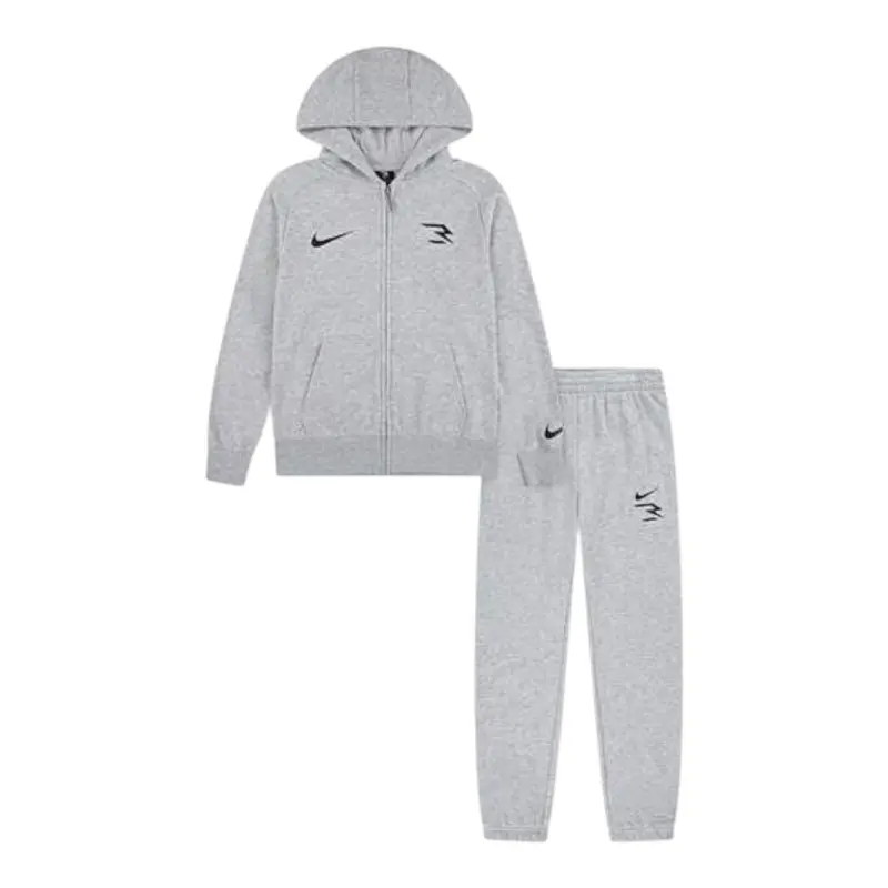 Nike Completo 2 Pezzi Felpa-Pantalone Grigio per Bambino