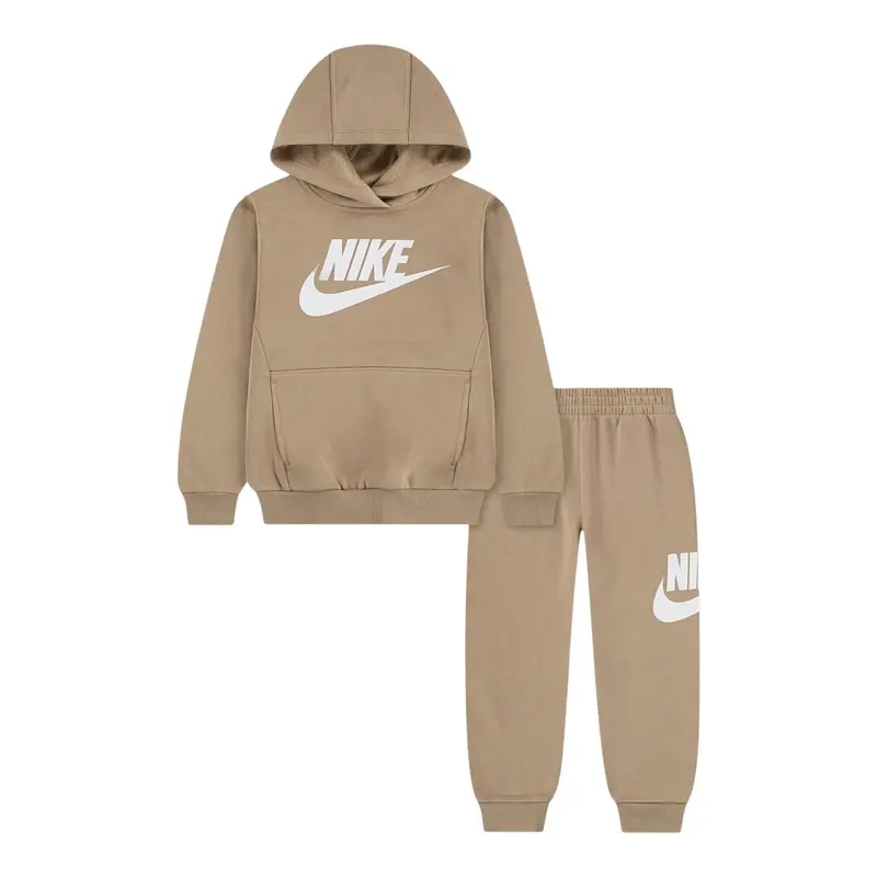 Nike Completo 2 Pezzi Felpa-Pantalone tinta unita Beige per Neonato