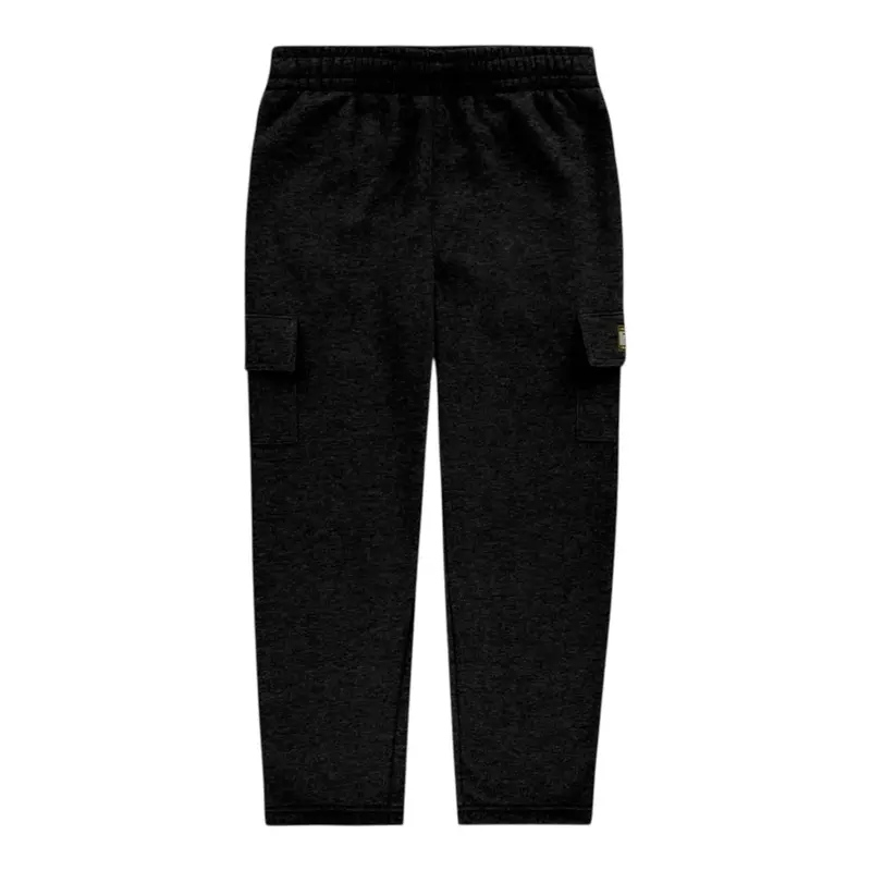 Nike Pantalone Tuta tinta unita con Logo E Tasconi Nero per Bambino
