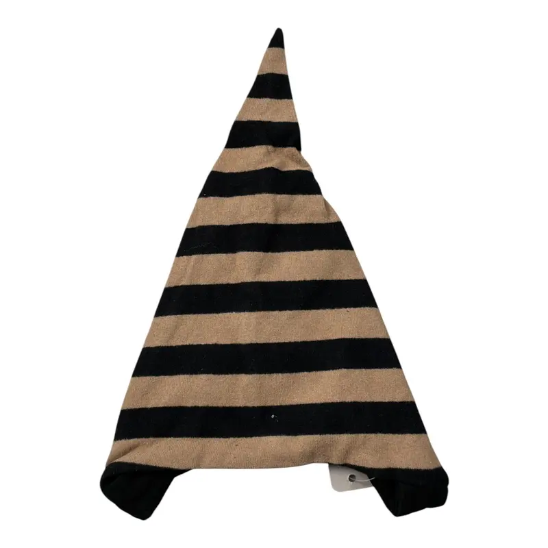 Ninaluna Cappello Bicolore con Fantasia A Righe Beige/Nero per Neonato