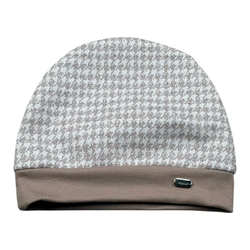 Ninnaoh Cappello Stampa Fantasia Beige per Neonato
