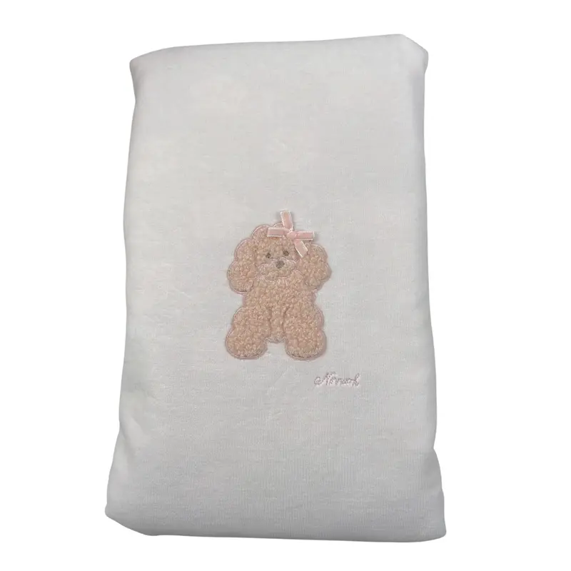 Ninnaoh Coperta tinta unita con Stampa Rosa per Neonata