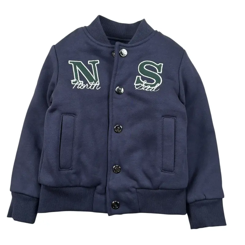 North Sails Giubbino Modello College tinta unita con Bottoni Blu per Neonato