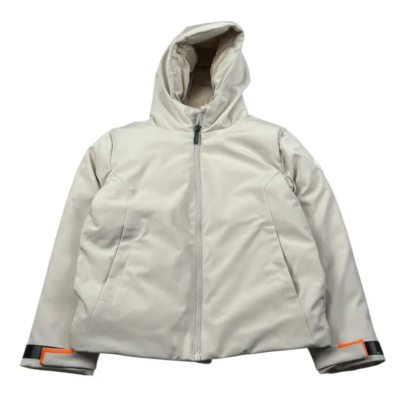 North Sails Giubbino tinta unita con Cappuccio Beige per Bambino