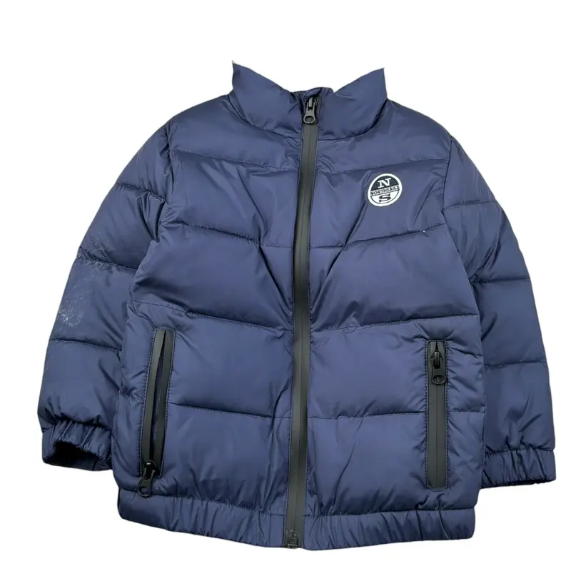 North Sails Giubbino tinta unita con Zip Blu per Neonato