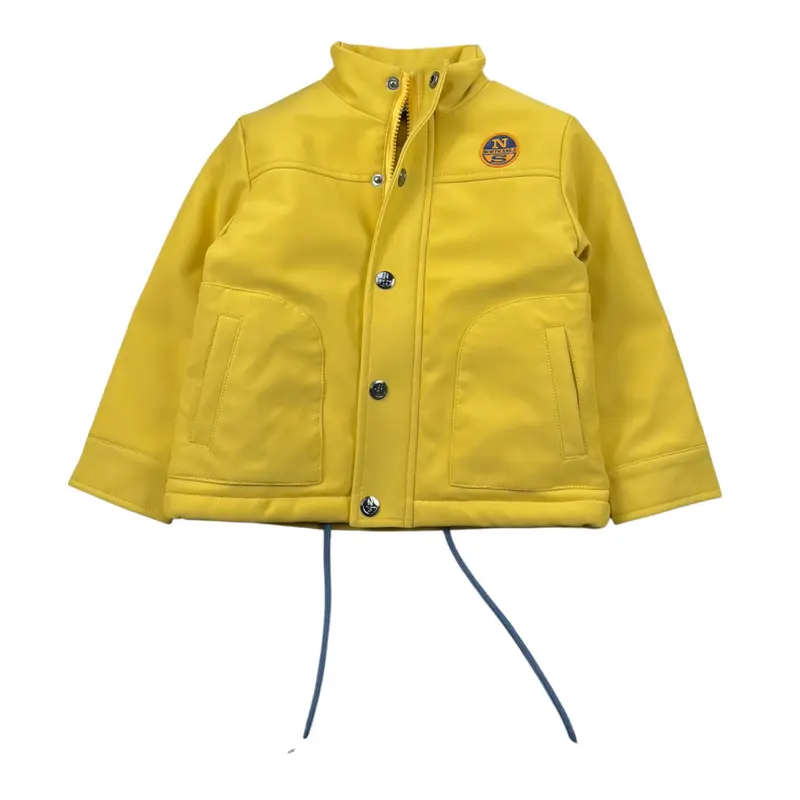 North Sails Giubbino tinta unita con Zip Giallo per Neonato