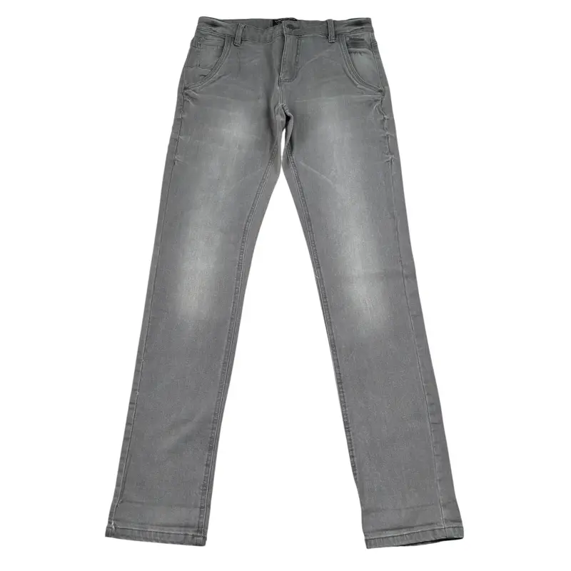 Nukutavake Jeans tinta unita con Girovita Regolabile Grigio per Bambino