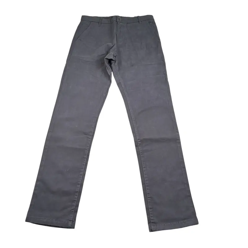 Nukutavake Pantalone tinta unita con Girovita Regolabile Grigio per Bambino