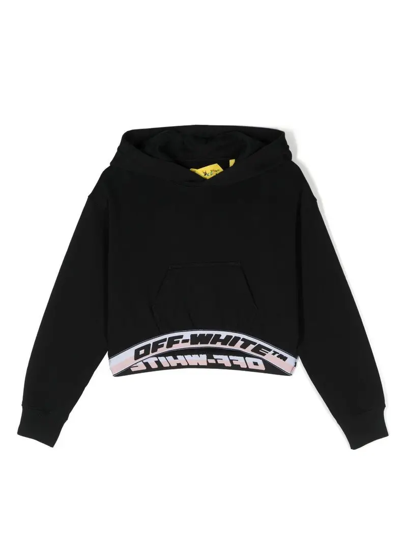 Off-White Kids felpa crop