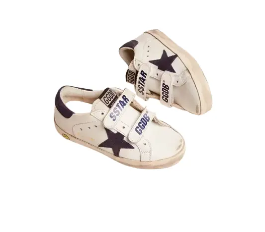 Old School Leather and upper suede star and heel