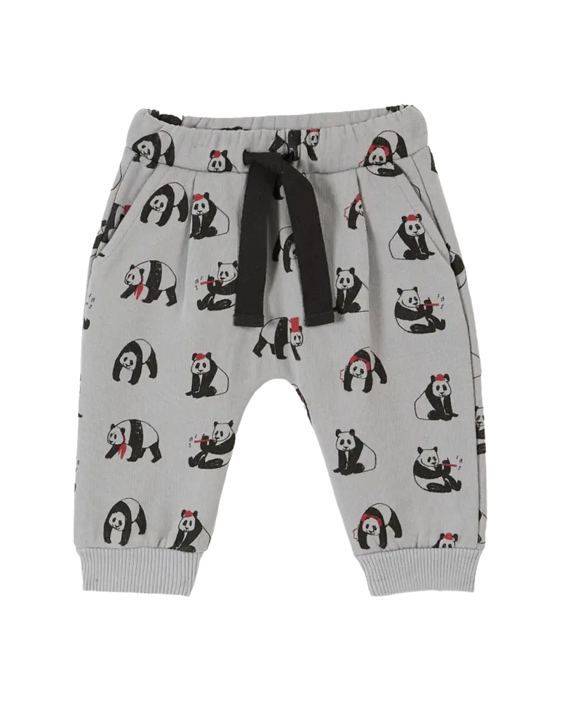 Organic cotton panda grey joggers