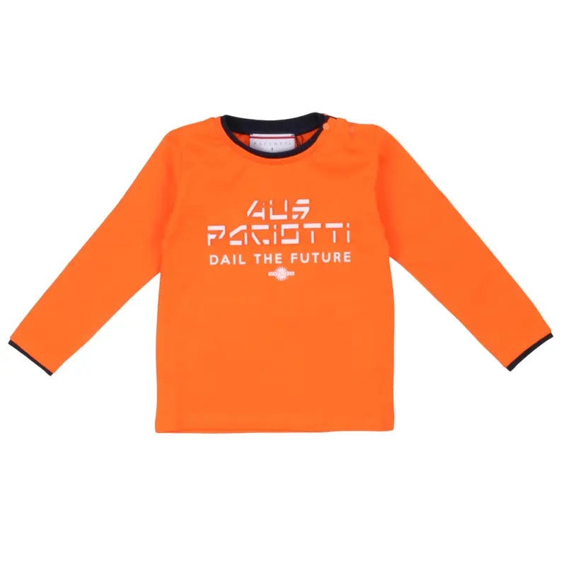 Paciotti T-shirt manica lunga arancione neonato bambino