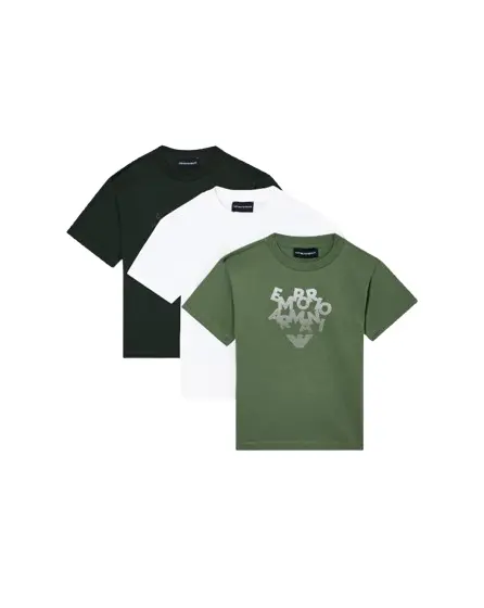 Pack 3 T/shirt in jersey stampa logo