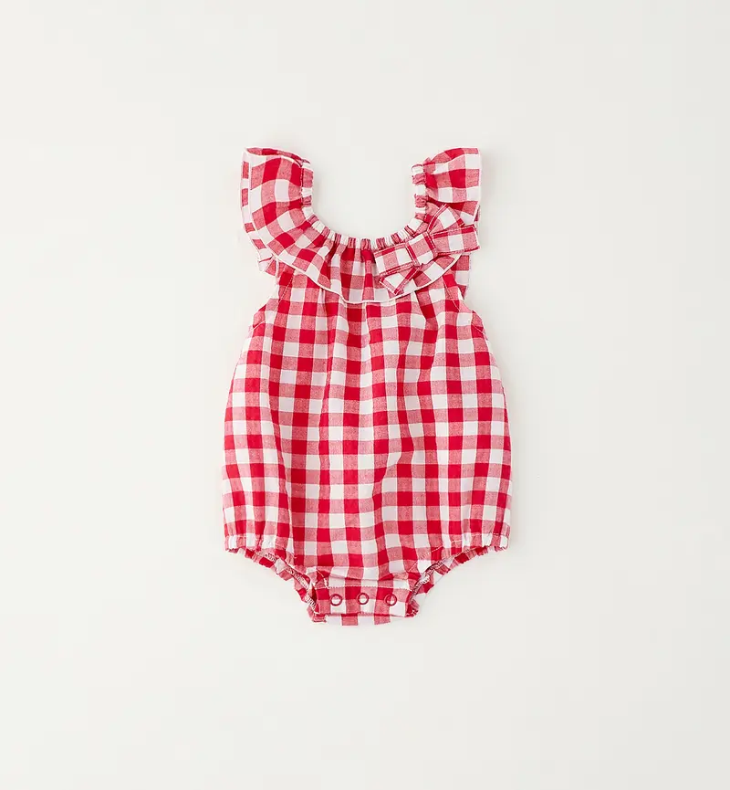 pagliaccetto neonata quadretti